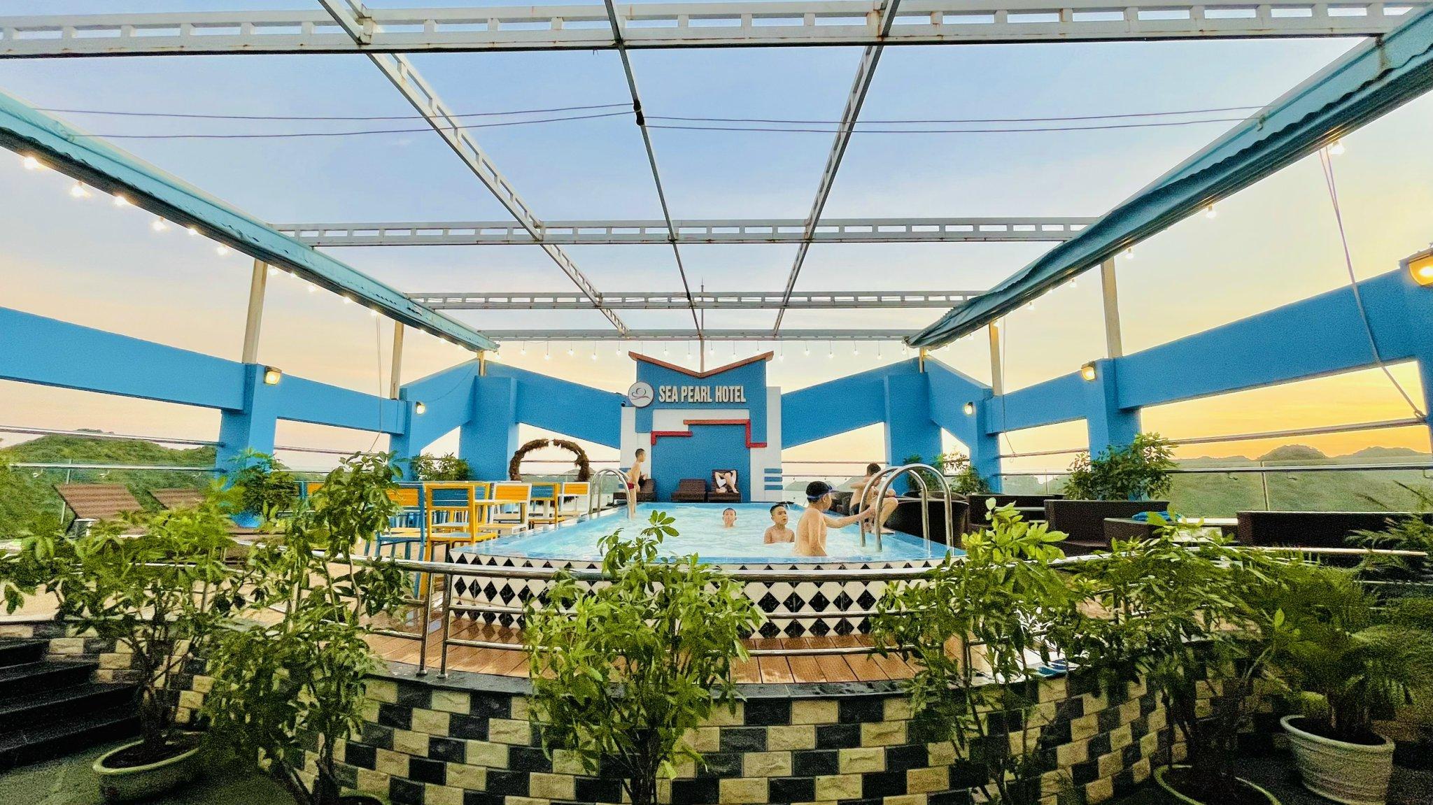 Sea Pearl Cat Ba Hotel Dong Khe Sau Exterior foto